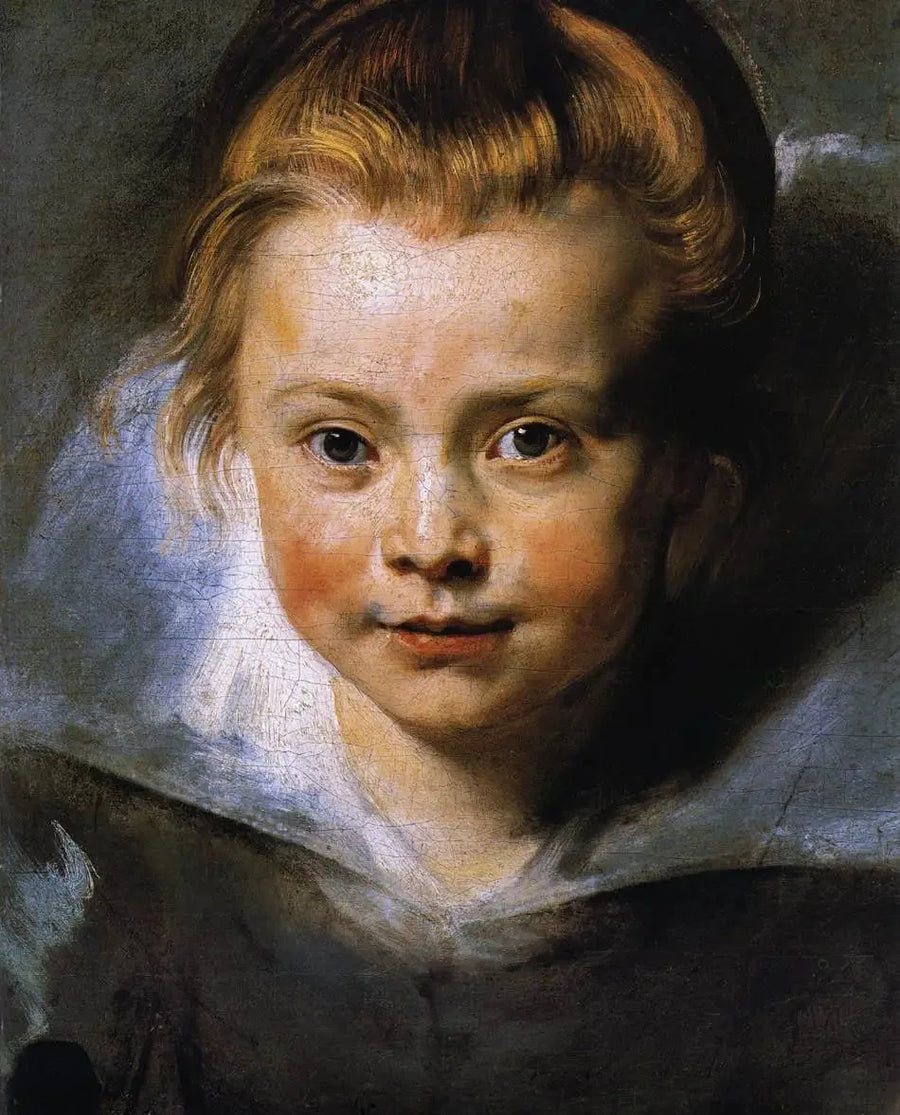 Retrato de Clara Serena Rubens, filha do artista - Peter Paul Rubens