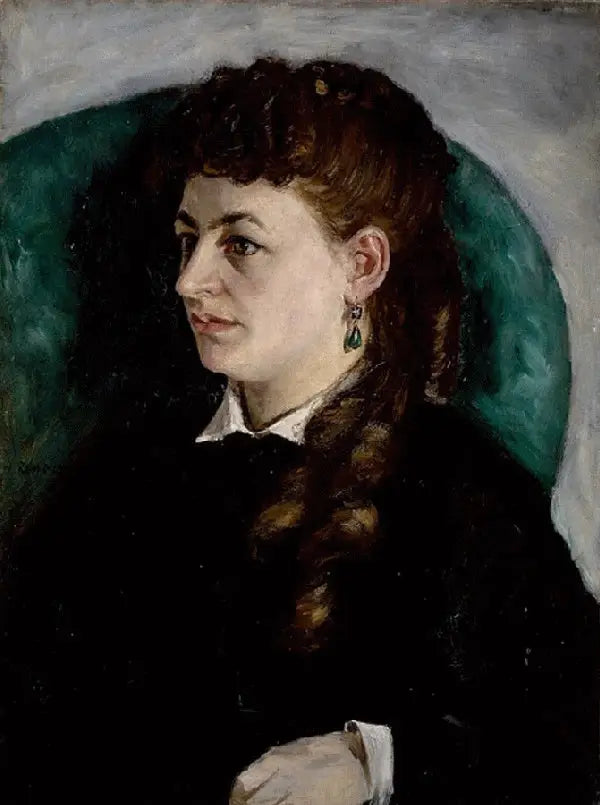 Retrato de Clémence Tréhot, chamada Mme Jules Le Cœur - Pierre-Auguste Renoir