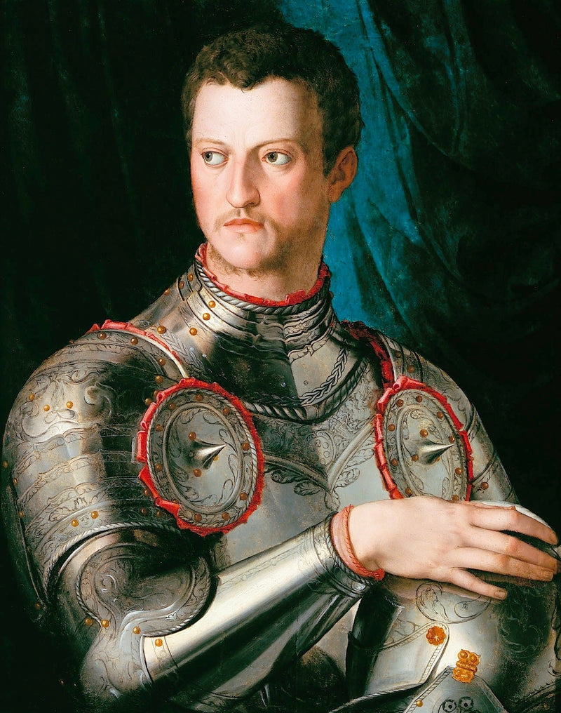 Retrato de Cosme I de Médici de armadura. - Bronzino