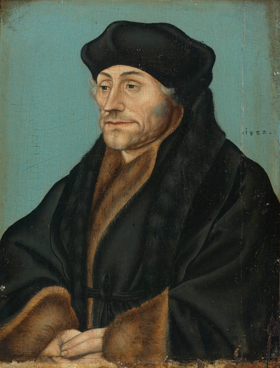 Retrato de Desiderius Erasmus - Lucas Cranach, o Velho
