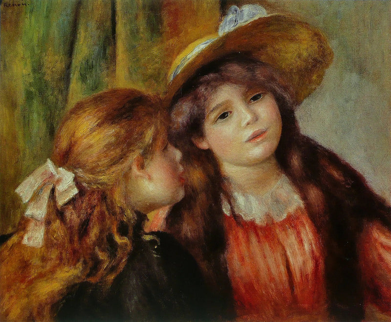 Retrato de duas meninas - Pierre-Auguste Renoir