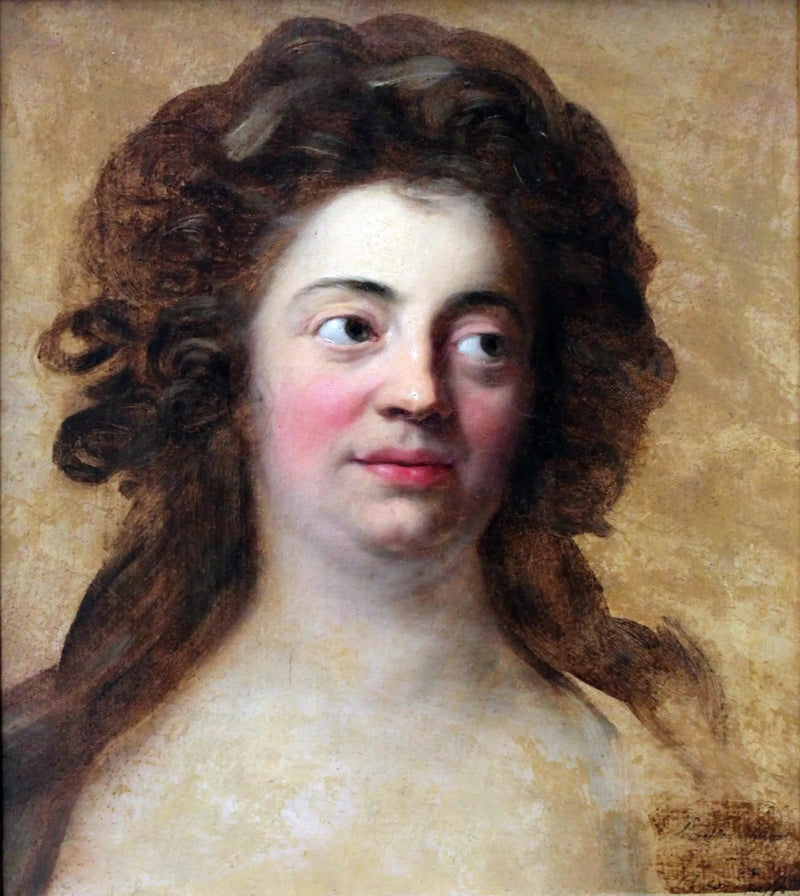 Retrato de Dorothea Schlegel, filha mais velha do filósofo Moses Mendelsson - Anton Graff