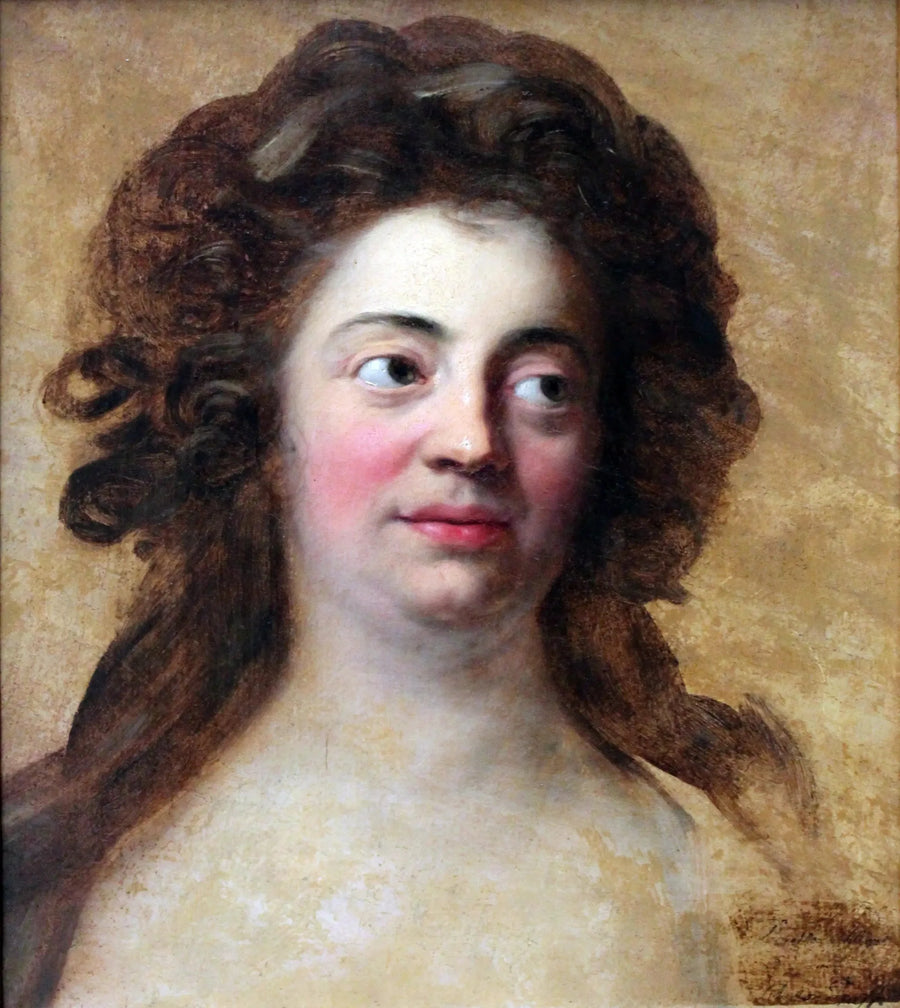 Retrato de Dorothea Schlegel, filha mais velha do filósofo Moses Mendelsson - Anton Graff
