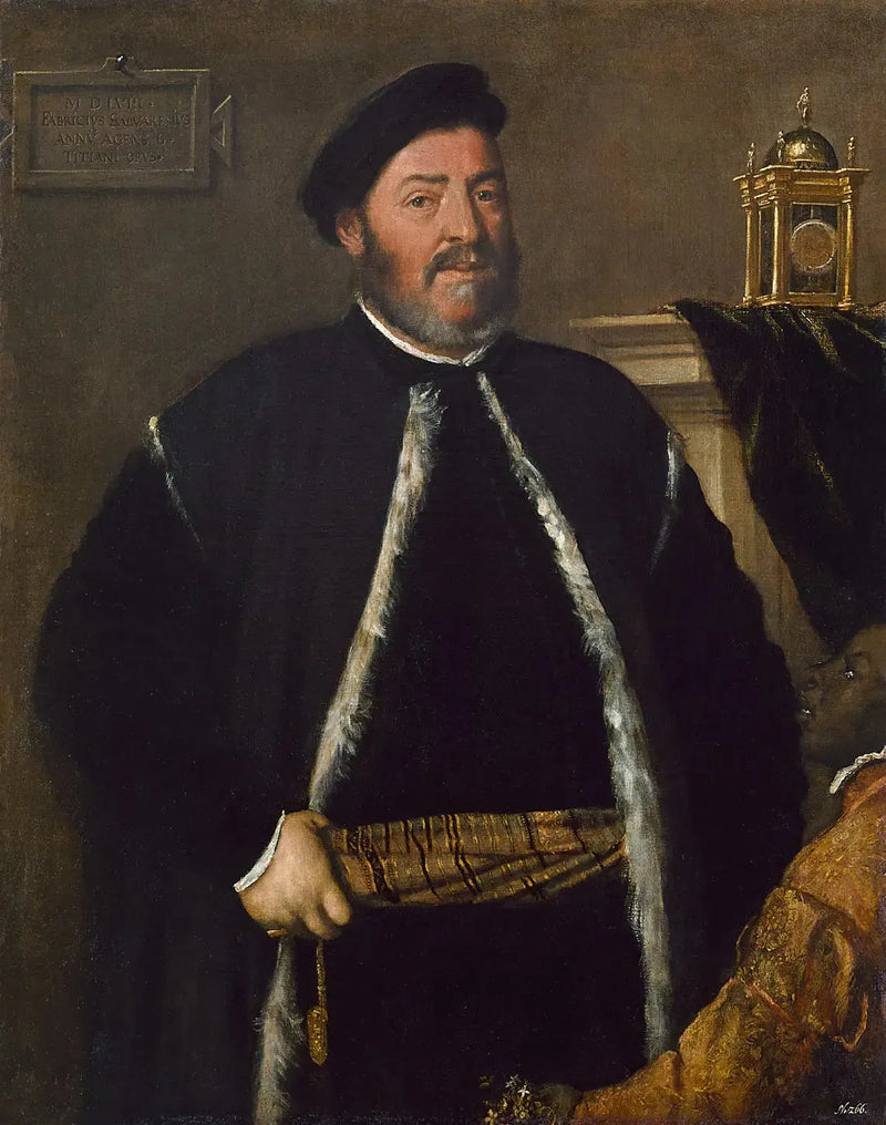 Retrato de Fabrizio Salvaresio - Titian