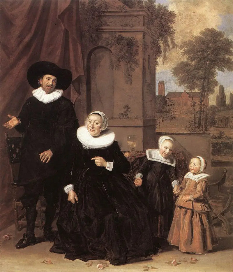 Retrato de família em uma paisagem - Frans Hals