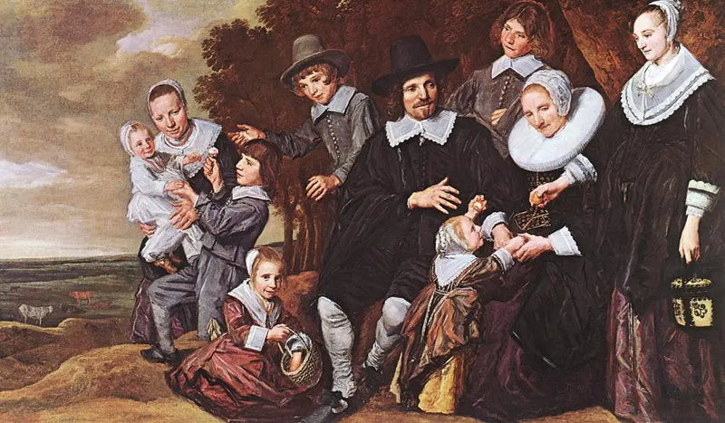Retrato de família em uma paisagem - Frans Hals