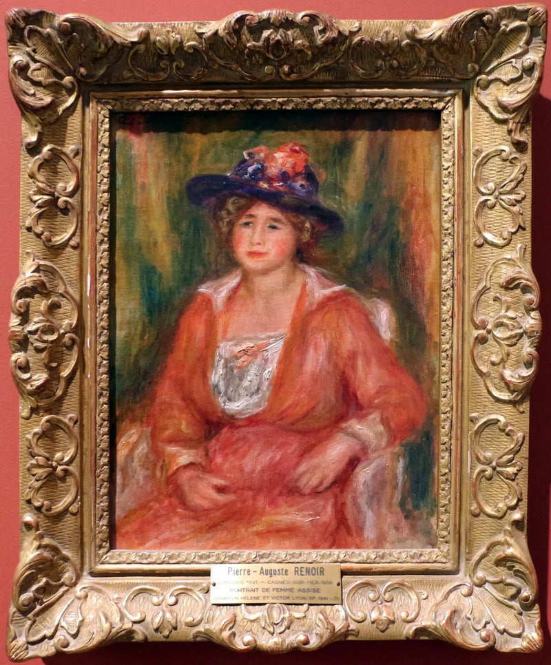 Retrato de mulher sentada - Pierre-Auguste Renoir