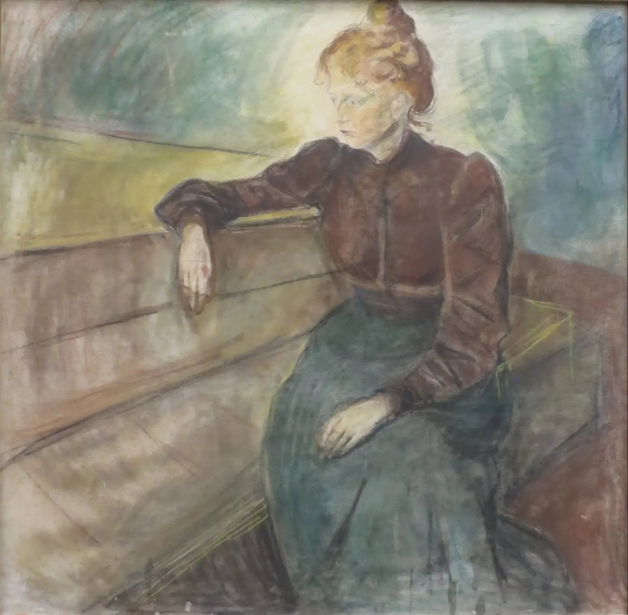 Retrato de mulher - Edvard Munch
