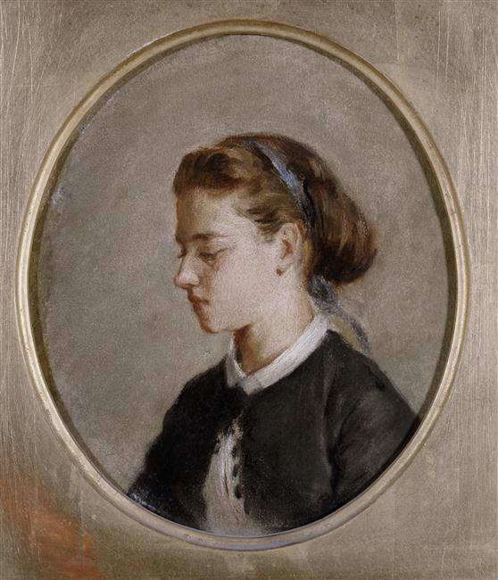 Retrato de mulher - Eva Gonzalès