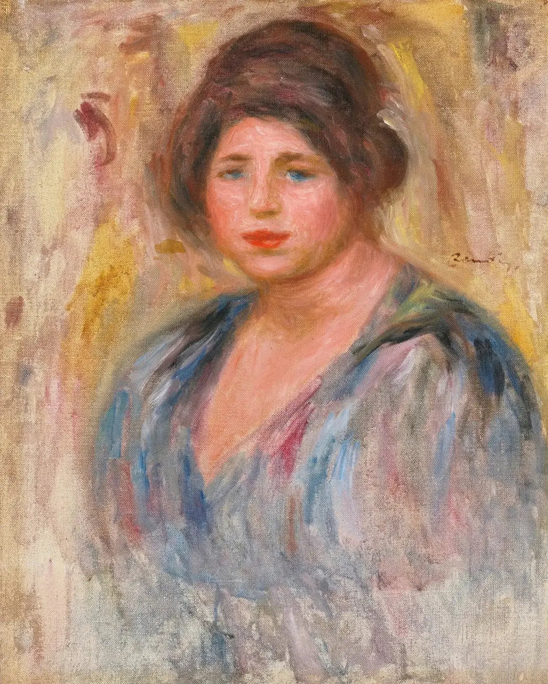 Retrato de mulher (Gabrielle Renard) - Pierre-Auguste Renoir