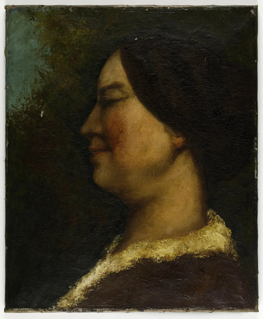 Retrato de mulher - Gustave Courbet