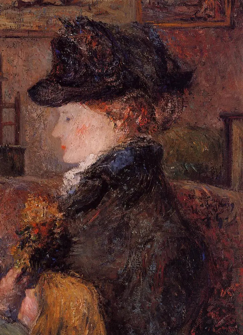 Retrato de mulher (Ingeborg Thaulow) - Paul Gauguin