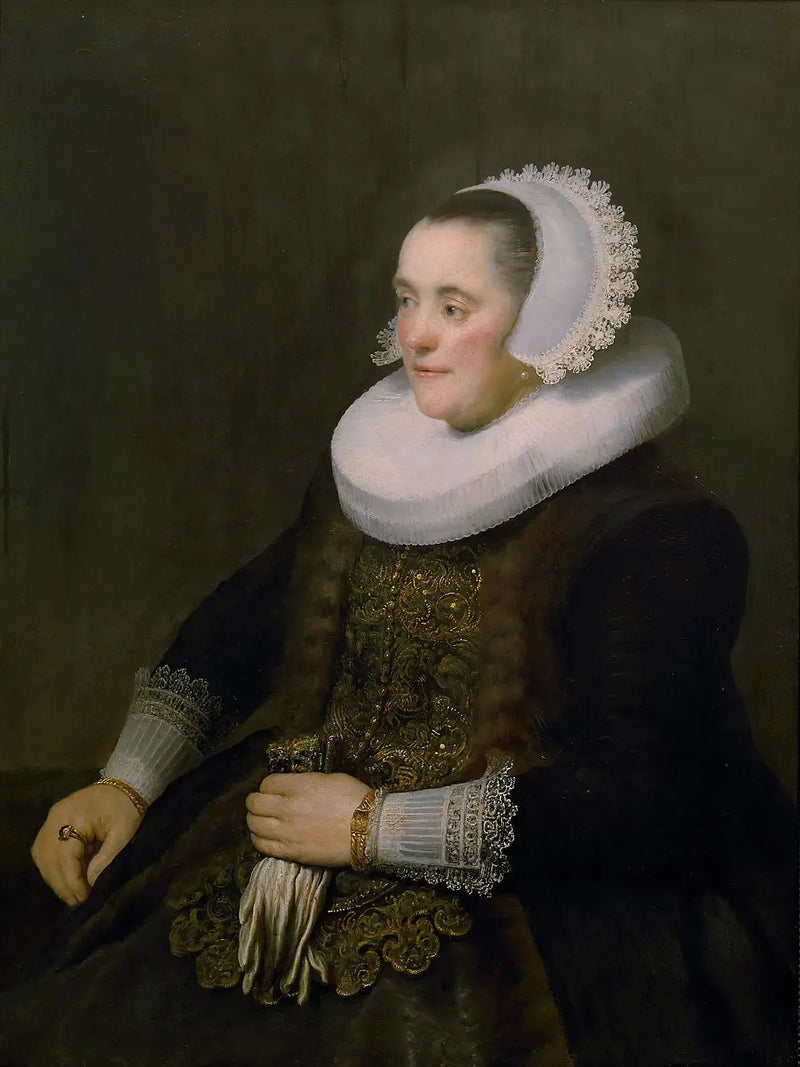 Retrato de mulher. - Rembrandt