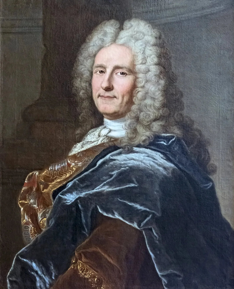Retrato de François Ier Castanier (1676-1759) - Hyacinthe Rigaud