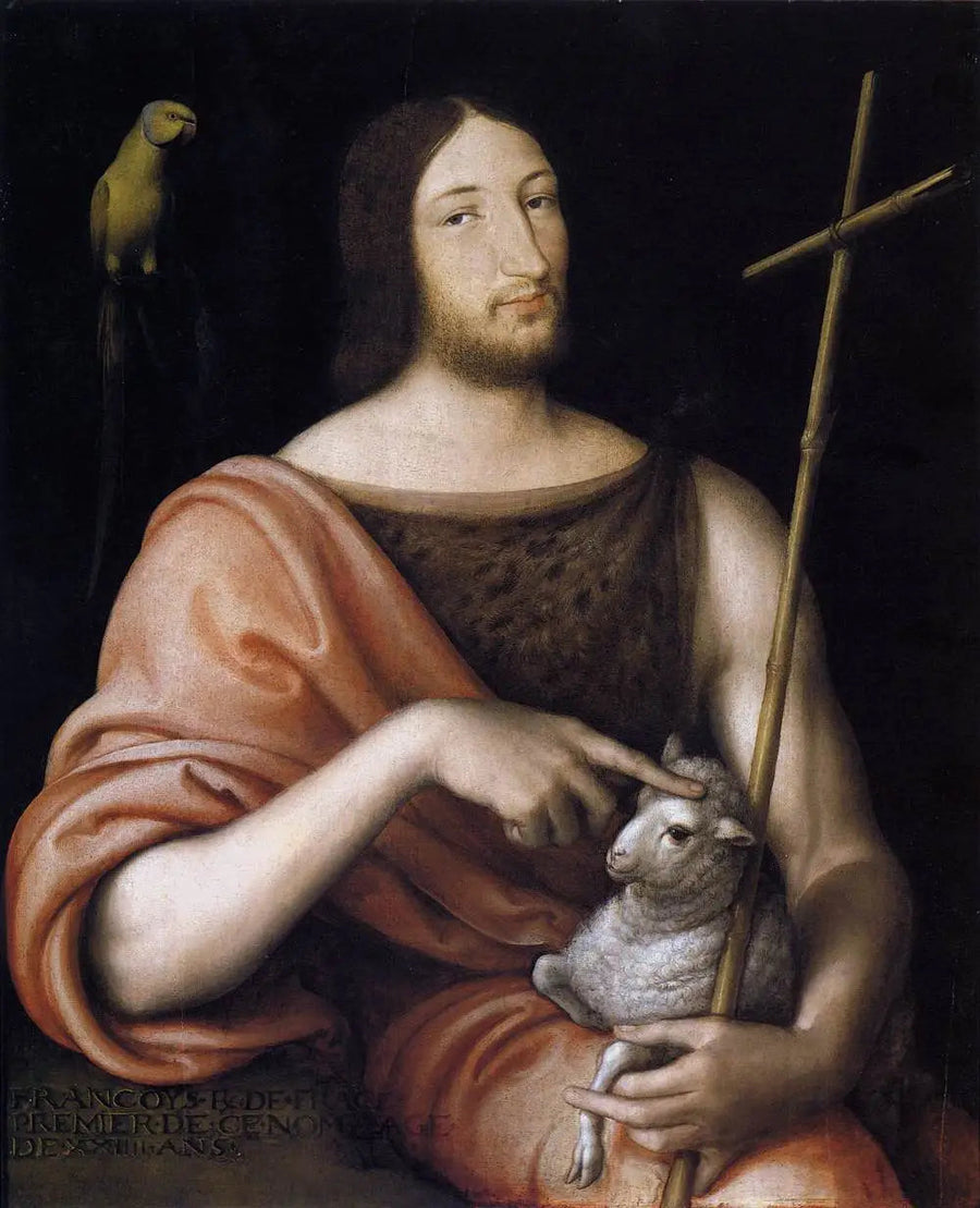 Retrato de Francisco I e São João Batista - Jean Clouet