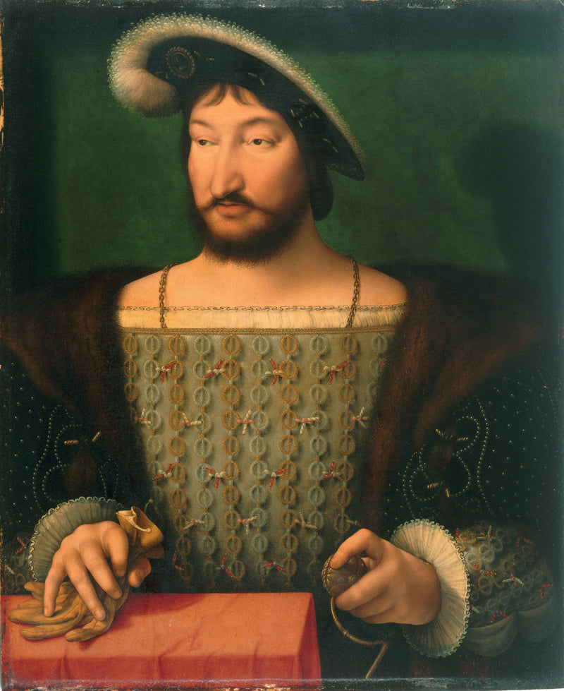 Retrato de Francisco I, rei da França - Joos van Cleve