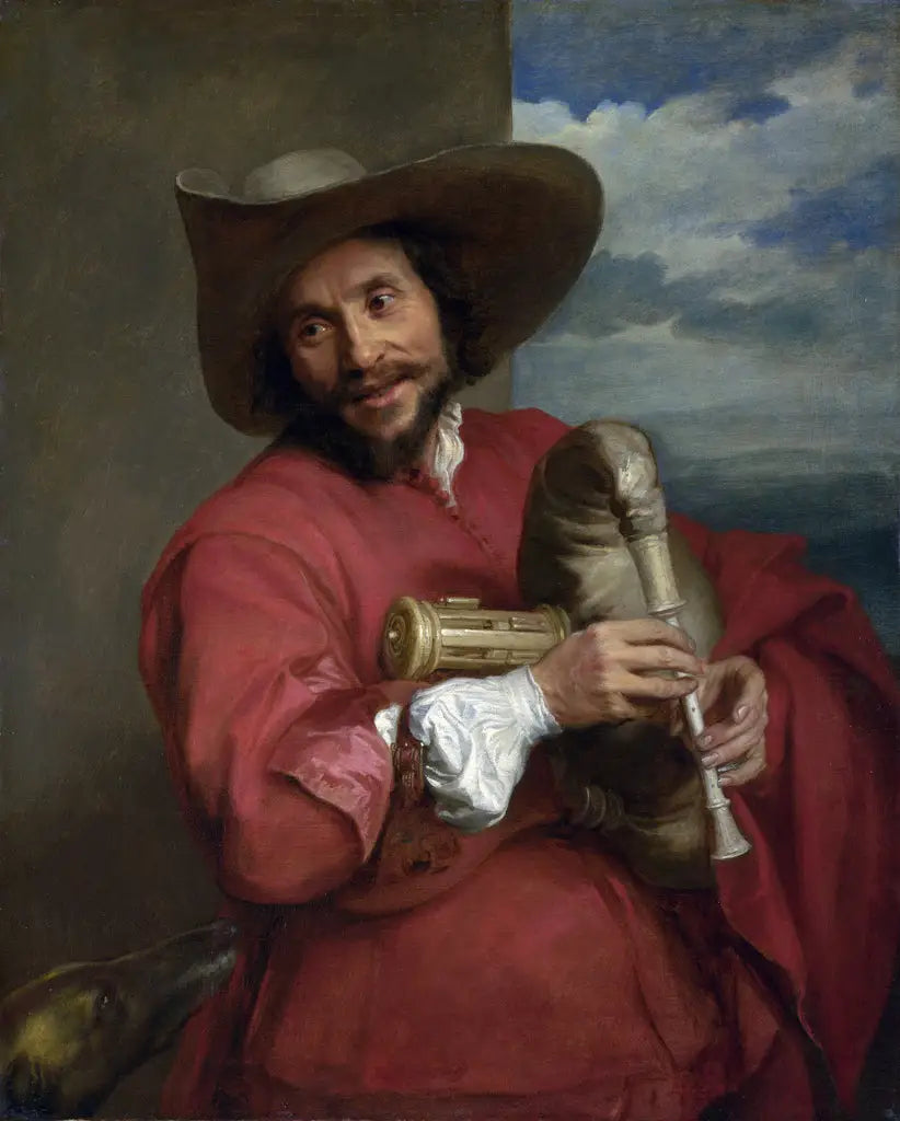 Retrato de François Langlois, conhecido como Chartres ou Ciartres - Antoine van Dyck
