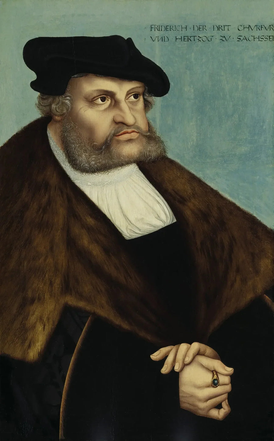 Retrato de Frederico III de Saxônia - Lucas Cranach, o Velho