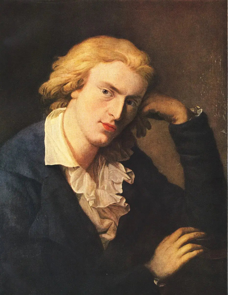 Retrato de Friedrich Schiller - Anton Graff