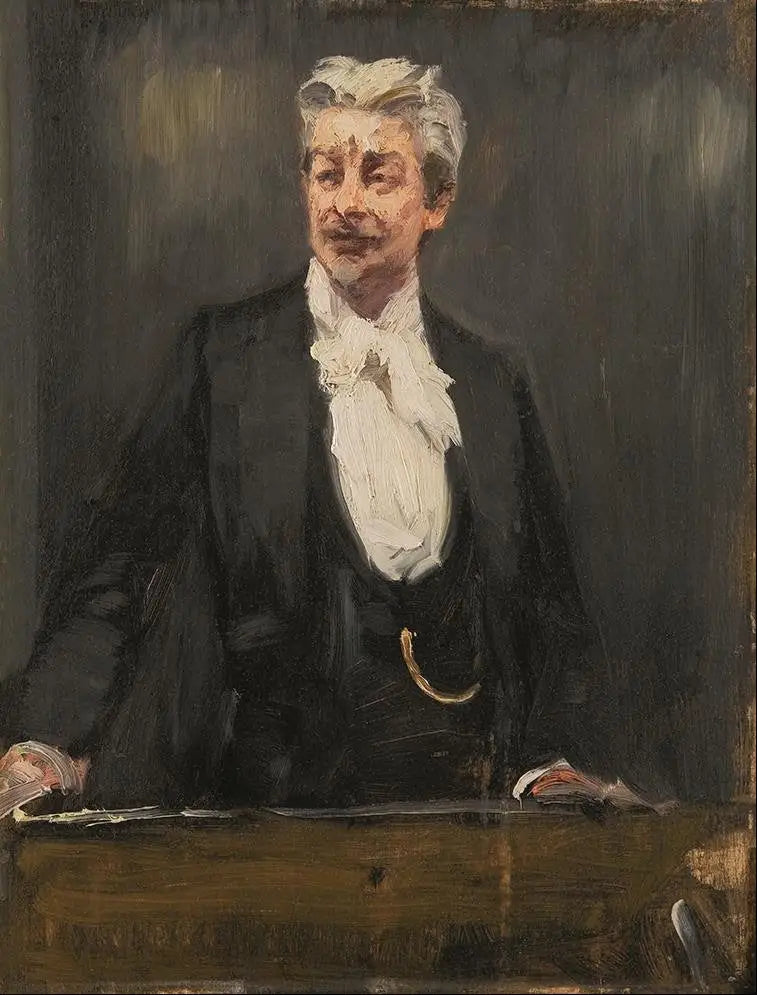 Retrato de Georg Brandes dando uma palestra - Peder Severin Krøyer