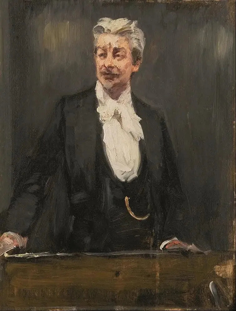 Retrato de Georg Brandes dando uma palestra - Peder Severin Krøyer
