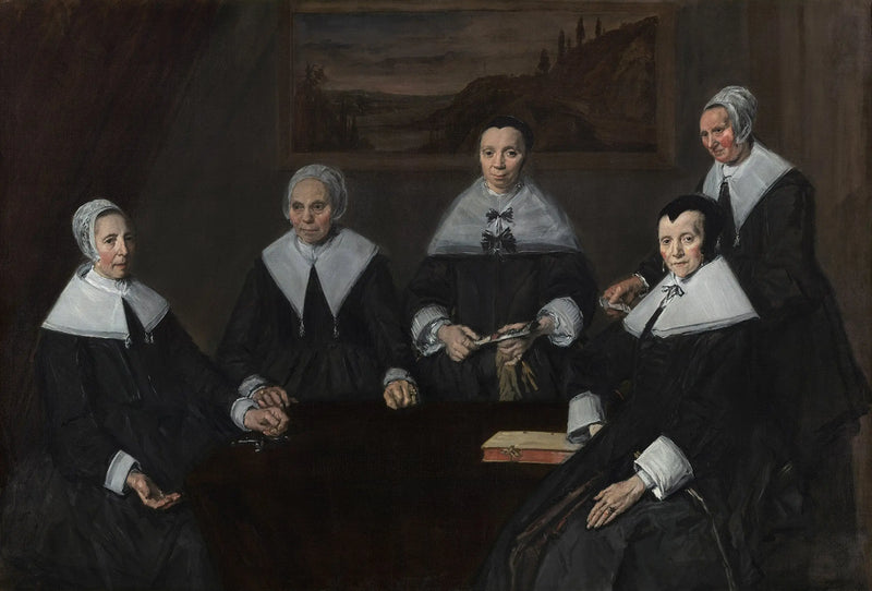 Retrato de grupo das regentes do hospice dos idosos - Frans Hals