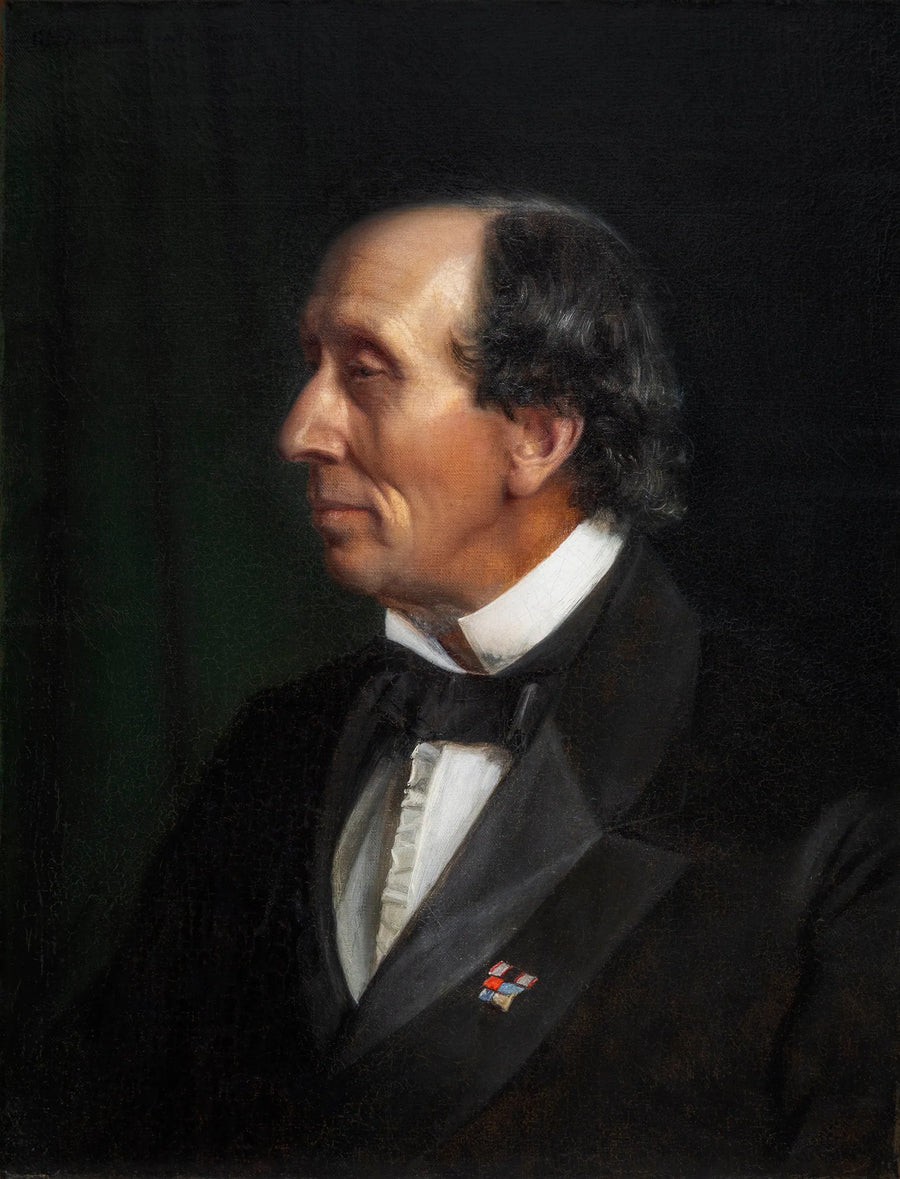 Portrait de Hans Christian Andersen - Carl Heinrich Bloch image 1 reproduction réalisée par Alpha Reproduction