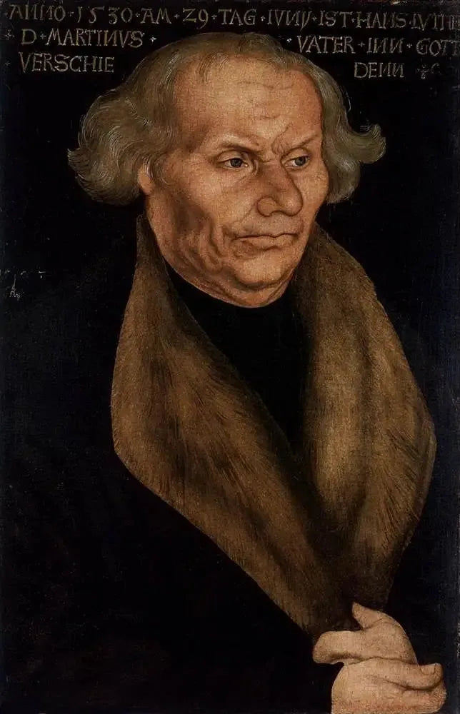 Retrato de Hans Luther, o pai de Lutero - Lucas Cranach, o Velho