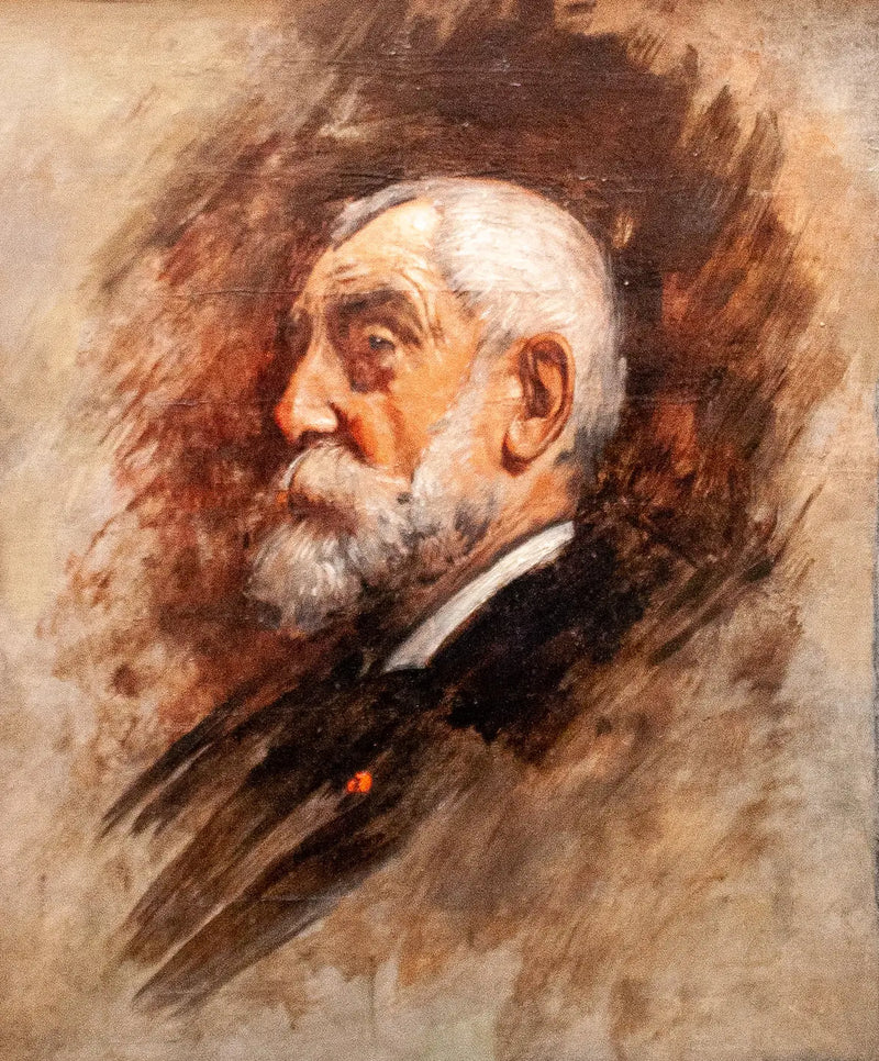Retrato de Henri Harpignies - Léon Bonnat