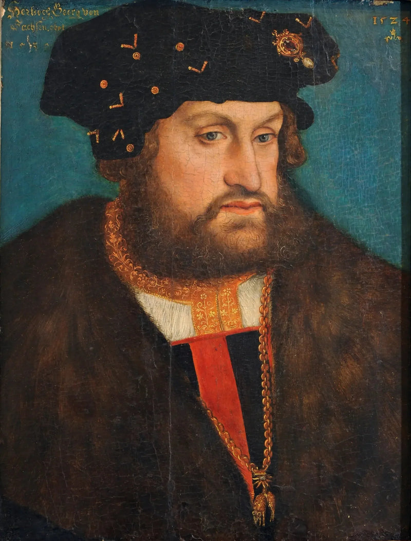 Retrato de Herzog Georg c. Sachsen - Lucas Cranach, o Velho
