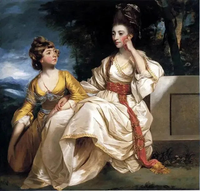 Retrato de Hester Thrale e de sua filha Hester - Joshua Reynolds