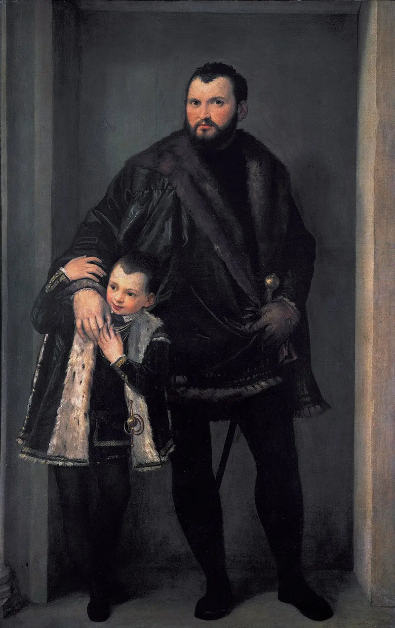 Retrato de Iseppo da Porto e filhos Adriano - Paul Véronèse