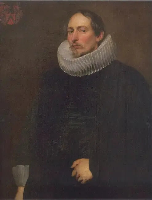 Retrato de Jacob de Witte (1591-1631), aproximadamente 1618-1619 - Antoine van Dyck
