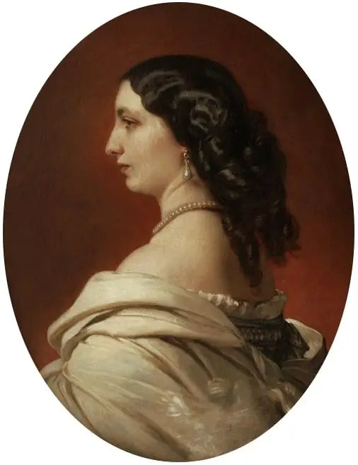 Retrato de Jadwiga Branicka née Potocka. - Franz Xaver Winterhalter