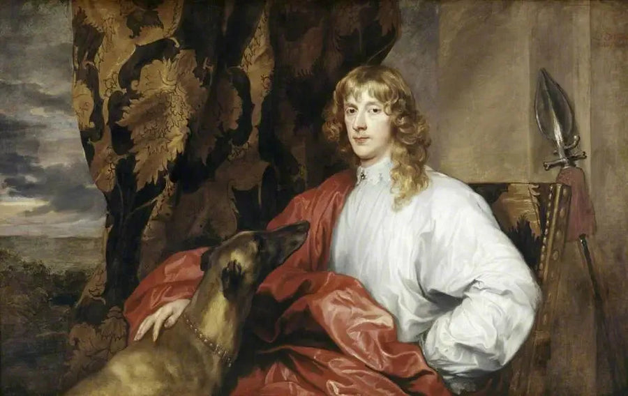 Retrato de James Stuart (1612–1655), 1º duque de Richmond e 4º duque de Lennox - Antoine van Dyck