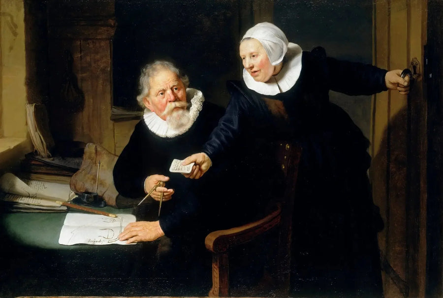 Retrato de Jan Rijcksen e sua esposa Griet Jans - Rembrandt