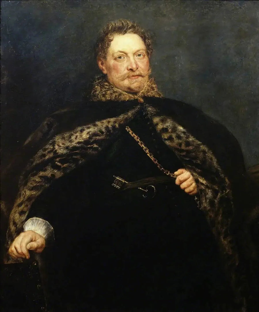 Retrato de Jan van Montfort com delia polonesa. - Peter Paul Rubens