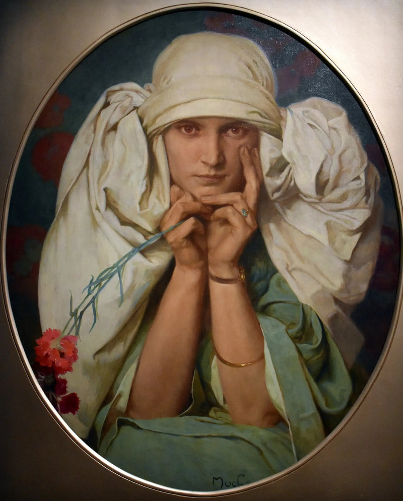 Retrato de Jaroslava - Alphonse Mucha