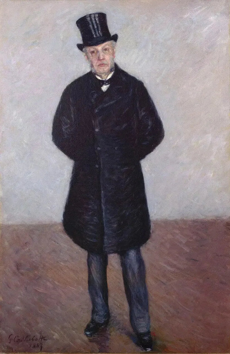 Retrato de Jean Daurelle em pé - Gustave Caillebotte