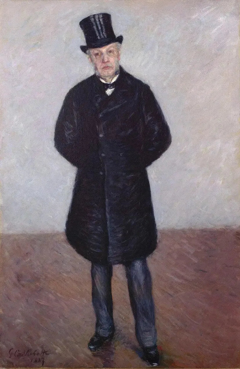 Retrato de Jean Daurelle em pé - Gustave Caillebotte