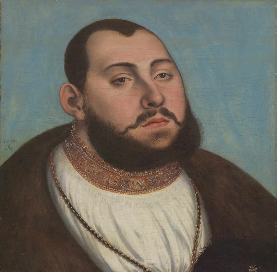 Retrato de Jean Frederic, o Magnânimo, eleitor e duque da Saxônia - Lucas Cranach, o Velho