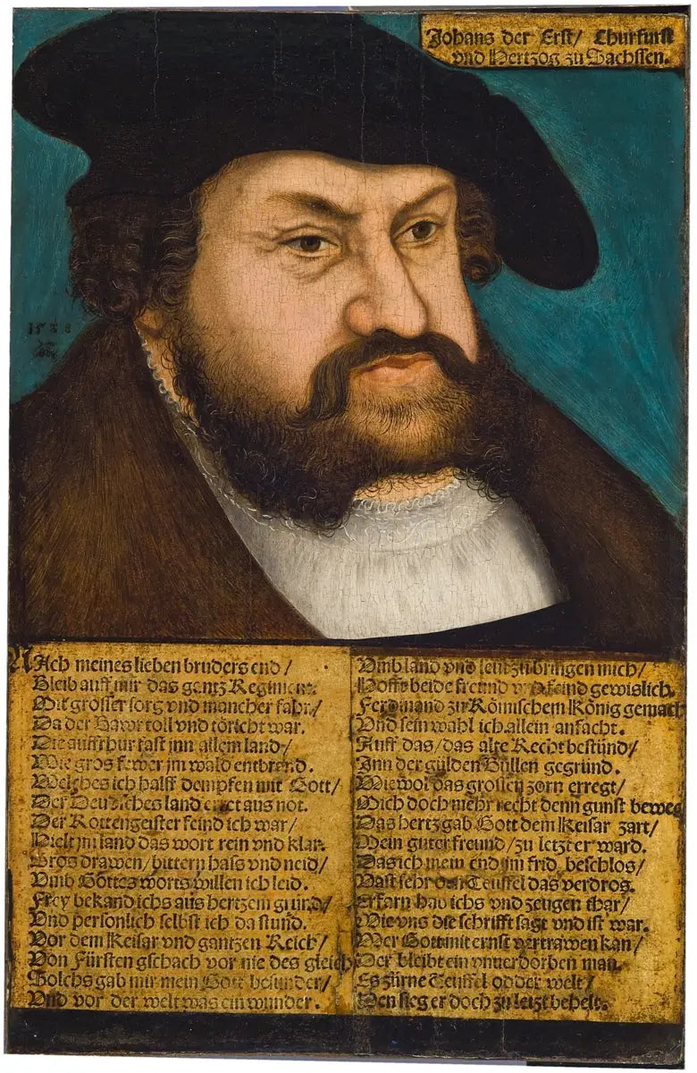 Retrato de João I de Saxônia - Lucas Cranach, o Velho