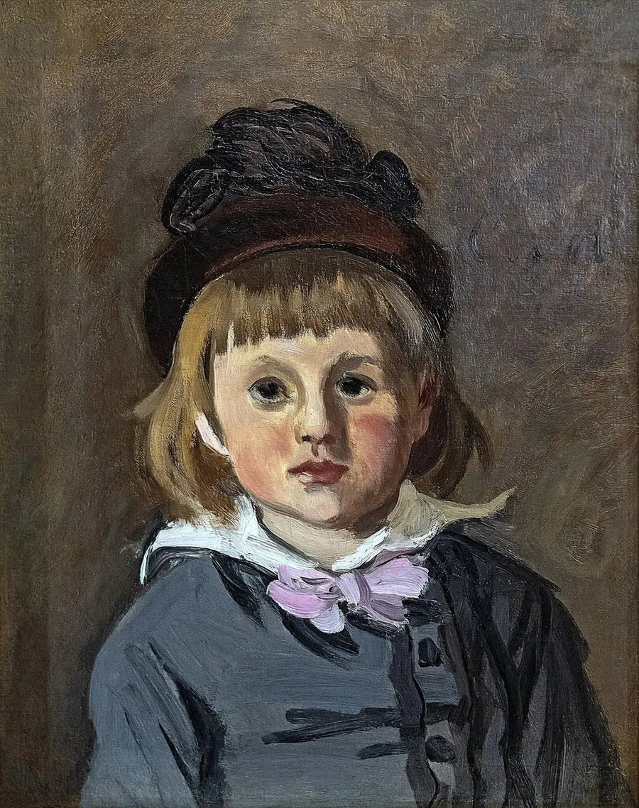 Retrato de Jean Monet com gorro de pompom - Claude Monet