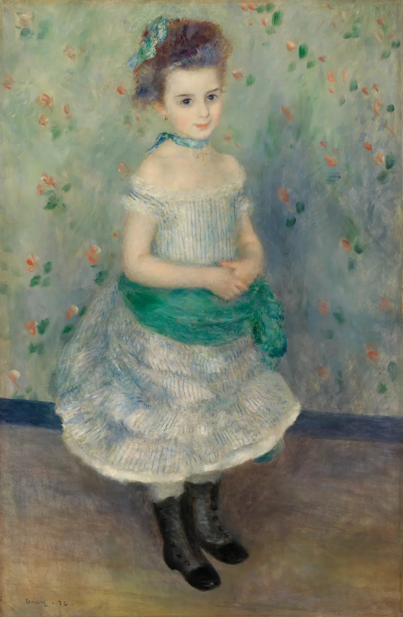 Retrato de Jeanne Durand-Ruel (Retrato da Srta. J.) - Pierre-Auguste Renoir