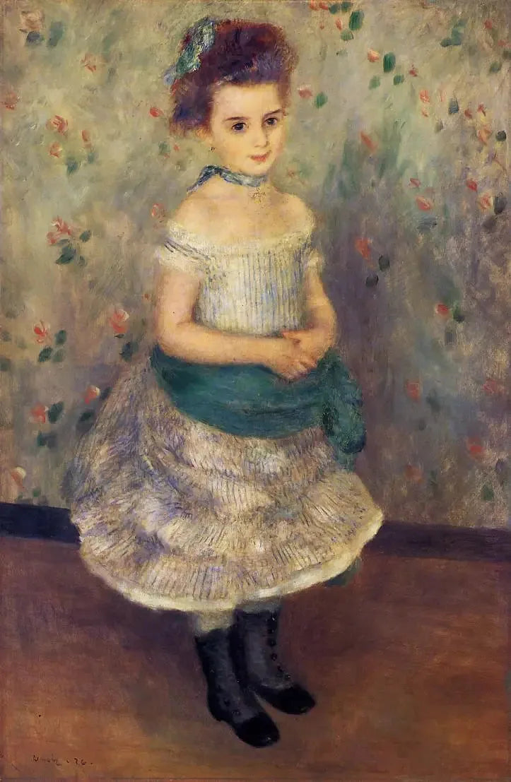 Retrato de Jeanne Durand-Ruel (Retrato da Srta. J.) - Pierre-Auguste Renoir