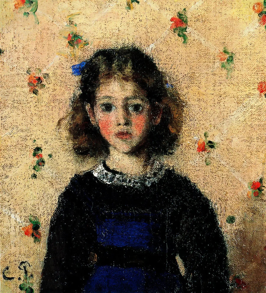 Retrato de Jeanne Pissarro chamada Minette - Camille Pissarro