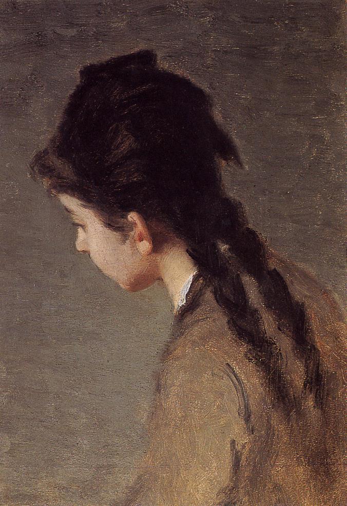 Retrato de Jeanne de perfil - Eva Gonzalès
