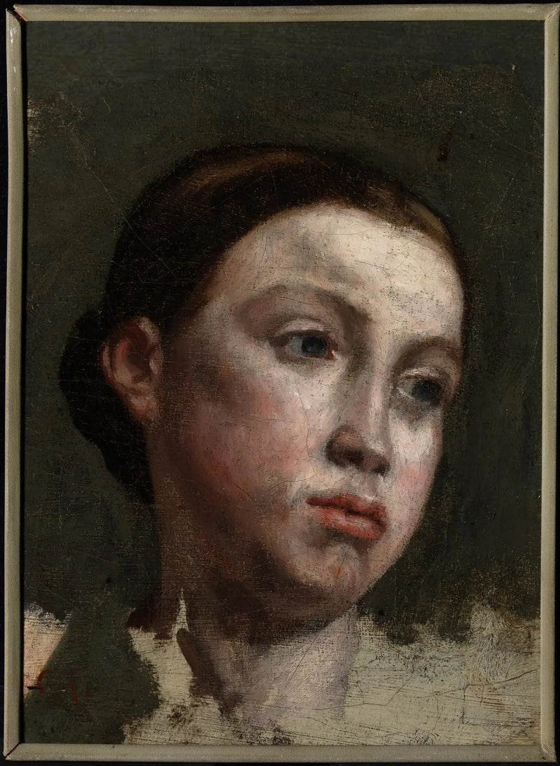 Retrato de uma jovem mulher - Gustave Courbet