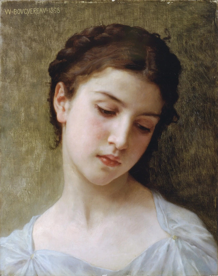 Retrato de jovem menina - Bouguereau