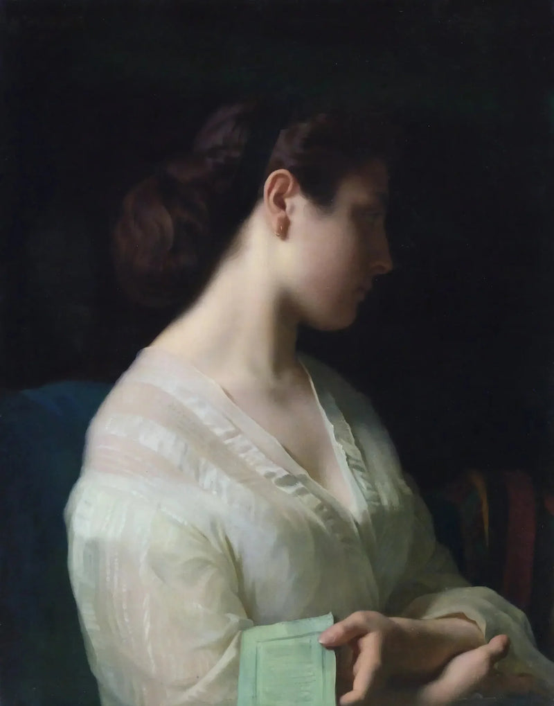 Retrato de jovem garota - Hippolyte Flandrin